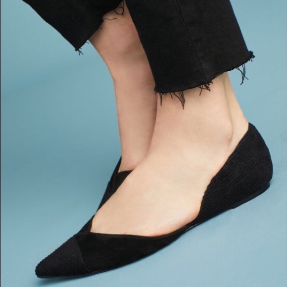 Anthropologie Shoes - 💜CM SALE [Anthropologie] Corduroy D’Orsay Flats